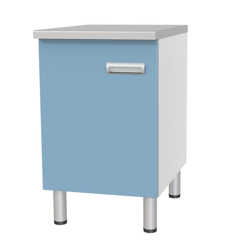 Стол лабораторный однотумбовый с дверкой СЛ-01-«МСК» (код СЛ-01-101)