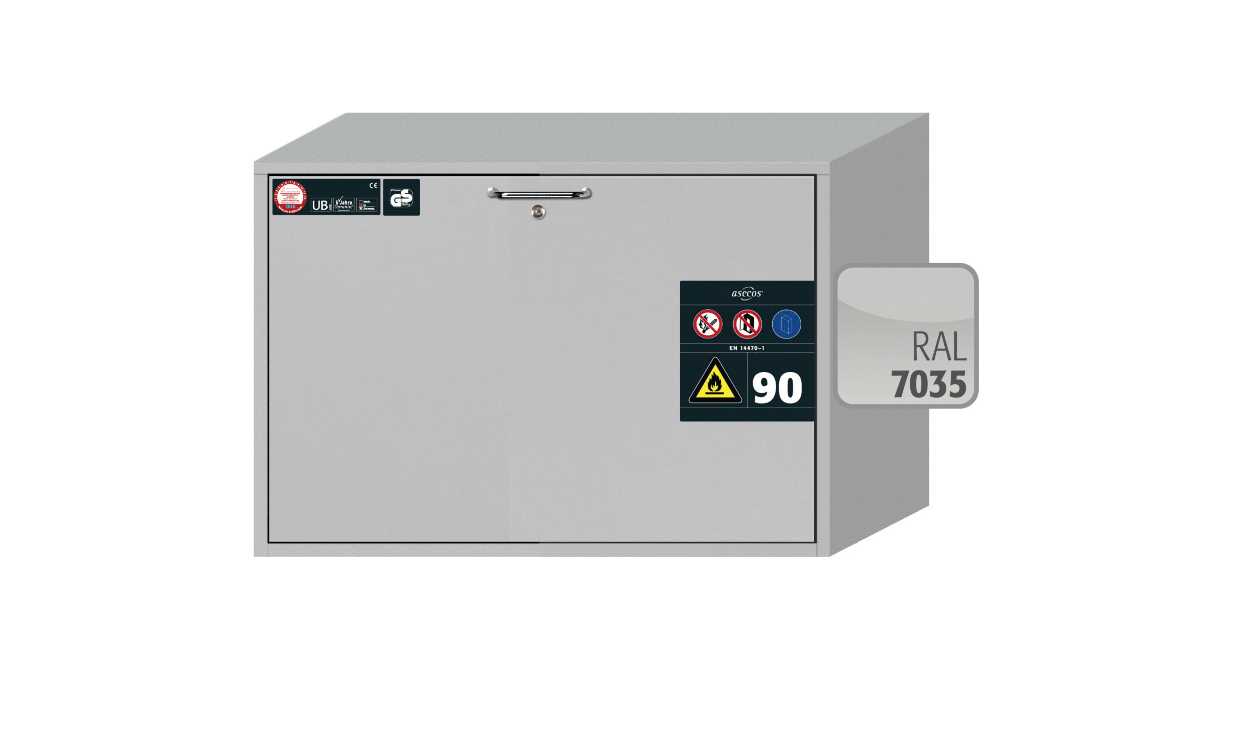 Тумба безопасного хранения прекурсоров и ЛВЖ ASECOSBRA 90.60.60 UBS
