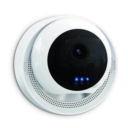 Поворотная Wi Fi видеокамера с функцией сигнализации и с поддержкой беспроводных охранных датчиков E-Robot PT200R