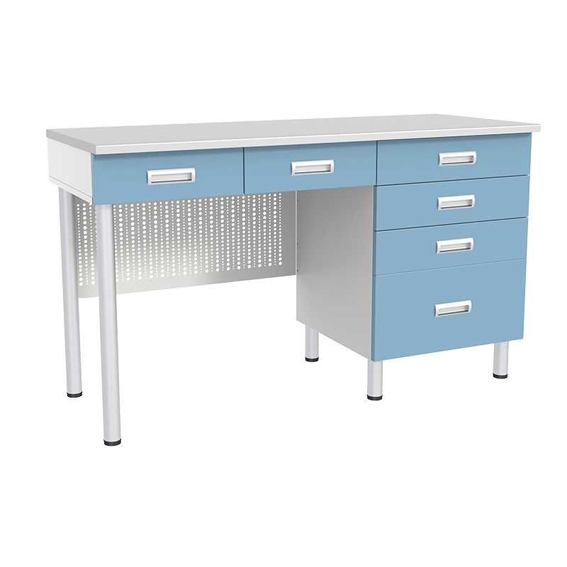 Стол лабораторный с тумбой, дверкой, полкой и ящиком СЛ-05-«МСК» (код СЛ-05-209)