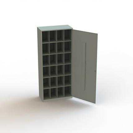 Металлический шкаф для противогазов ХПГ-24-800 с дверью