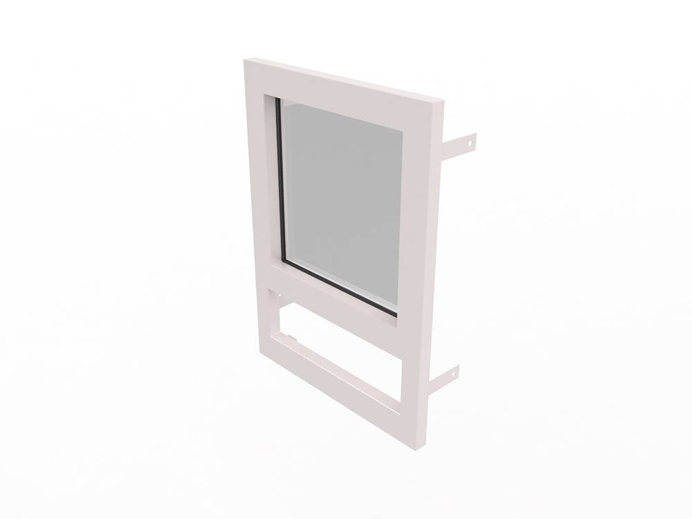 Конструкция оконная со стеклом 500х500мм Бр1 кл.пулестойкости