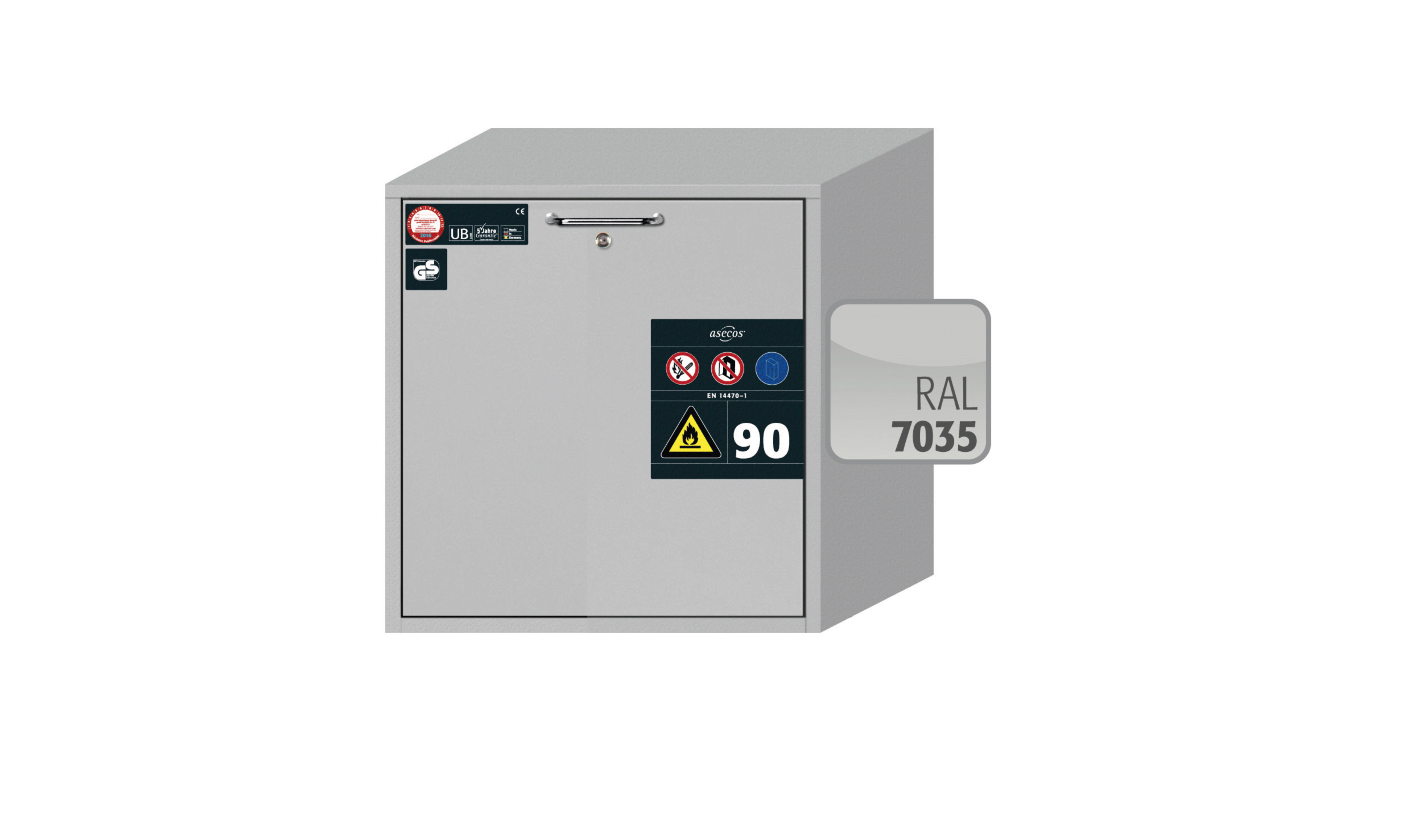 Тумба безопасного хранения прекурсоров и ЛВЖ ASECOS BRA 60.60.60 UBS